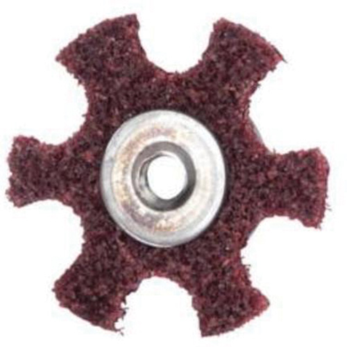 Abrasotex Surface Preparation Star, 4" Dia., Medium Grit, Aluminum Oxide Equipex