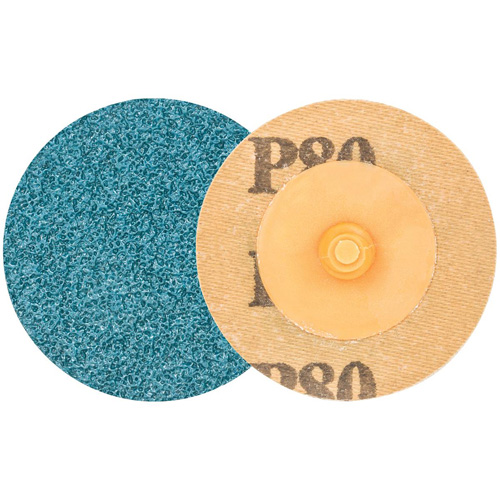 TWIST TOPCUT Sanding Disc, 2" Dia., 80 Grit, Zirconium Equipex