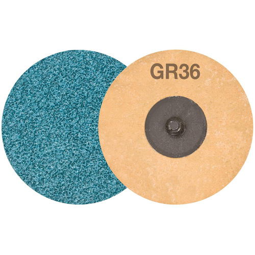 TWIST TOPCUT Sanding Disc, 3" Dia., 36 Grit, Zirconium Equipex
