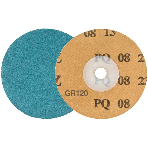 TWIST TOPCUT Sanding Disc, 3" Dia., 120 Grit, Zirconium Equipex