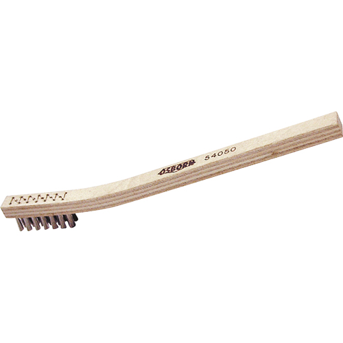 Petites brosse de nettoyage, Acier inoxydable, 3" x 7" rangs de fils, Longueur 7-1/2" Equipex