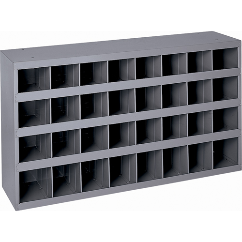 Armoires pour bacs de rangement en acier, 33-3/4" la x 12" p x 19-1/4" h, Gris Equipex
