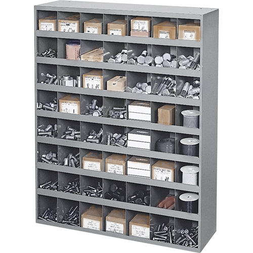 Armoires pour bacs de rangement en acier, 33-3/4" la x 12" p x 42" h, Gris Equipex