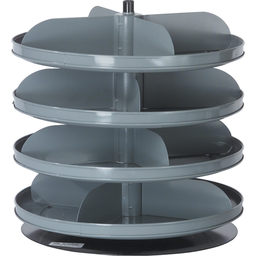 Modules de stockage Rotabin, 60 lb Capacit&eacute; par niveau, 6 Niveau(x), 26-1/8" ha x 17" dia Equipex