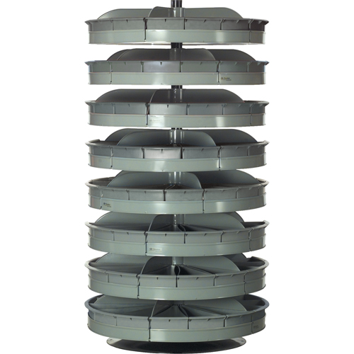Modules de stockage Rotabin, 500 lb Capacit&eacute; par niveau, 4 Niveau(x), 35" ha x 34" dia Equipex