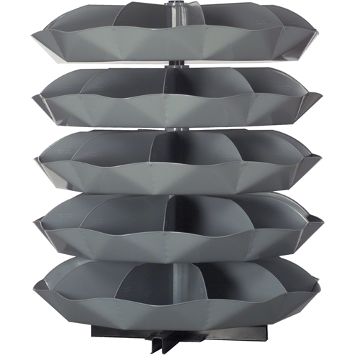 Modules de stockage Rotabin, 625 lb Capacit&eacute; par niveau, 3 Niveau(x), 34" ha x 44" dia Equipex