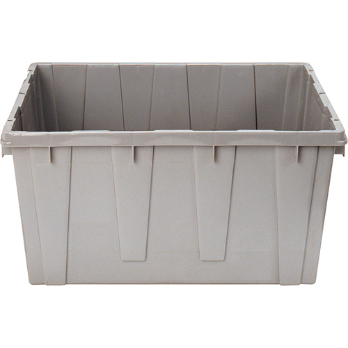 Contenant emboîtable, 21,1" la x 17,7" p x 12" h, Gris Equipex
