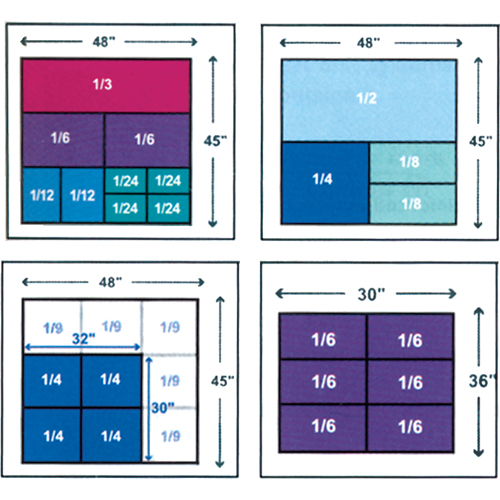 StakPak Plus 4845 System Containers, 15" W x 12" D x 5" H, Royal Blue Equipex