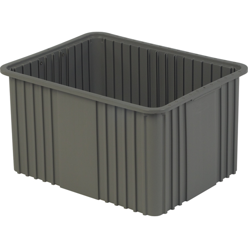 Divider Box, Polyethylene, 20.9" W x 15.9" D x 12" H, Grey Equipex