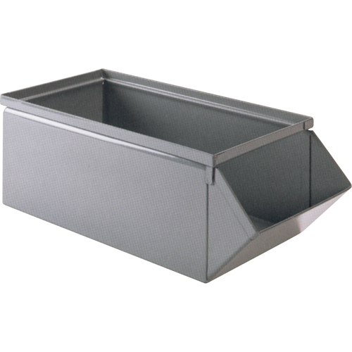 Steel Bin, 100 lbs. Cap., 15" W x 24" D x 11" H, Blue Equipex