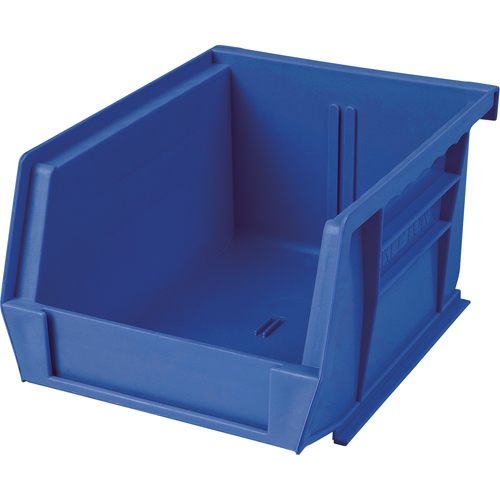 Bac en plastique, 8-1/4" la, 9" h x 18" p, Bleu Equipex