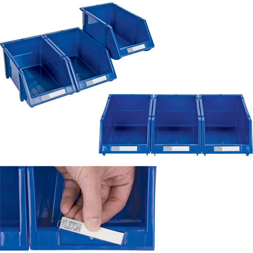 Bac empilable & &agrave; suspendre, 5-7/8" la, 4-11/16" h x 9-13/16" p, Bleu Equipex