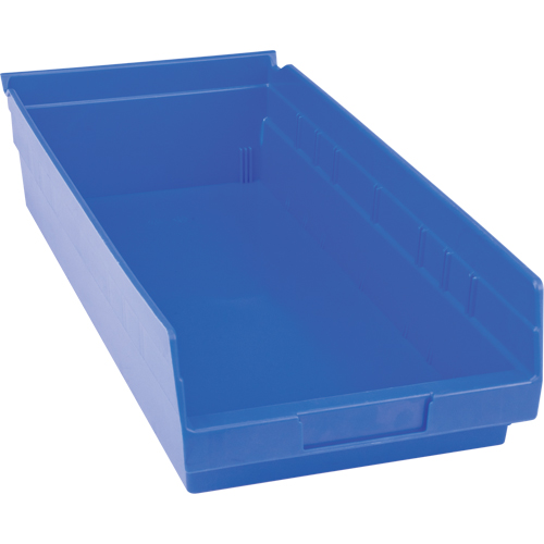 Bacs pour tablette en plastique, 8-3/8" la x 4" H x 17-7/8" p, Bleu, Capacit&eacute; 20 lb Equipex