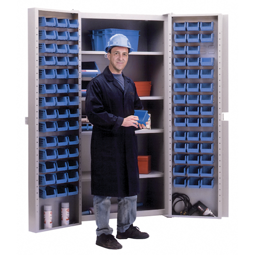 Deep-Door Combination Cabinet, 38" W x 24" D x 72" H, 4 Shelves Equipex