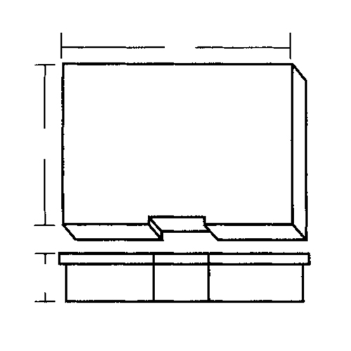 Boîte &agrave; compartiments, Plastique, 15-1/2" la x 11-3/4" p, 2-1/2" h, Gris Equipex