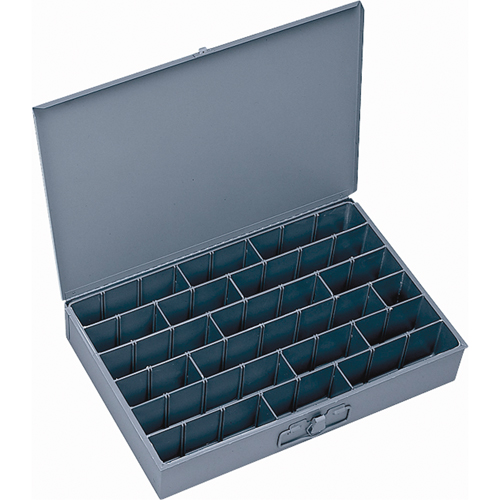 Boîtes &agrave; compartiments &agrave; fond courb&eacute;, 12" la x 18" p x 3" h, 17 compartiments Equipex