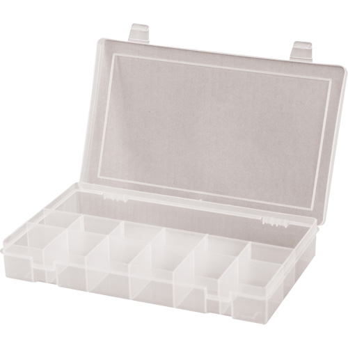 Boîtes &agrave; compartiments compactes, 6,75" la x 11" p x 1,75" h, 13 compartiments Equipex