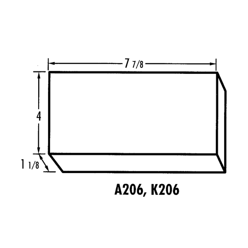 Boîte &agrave; compartiments K-Resin, Plastique, 4" la x 8" p, 1-3/16" h, Transparent Equipex