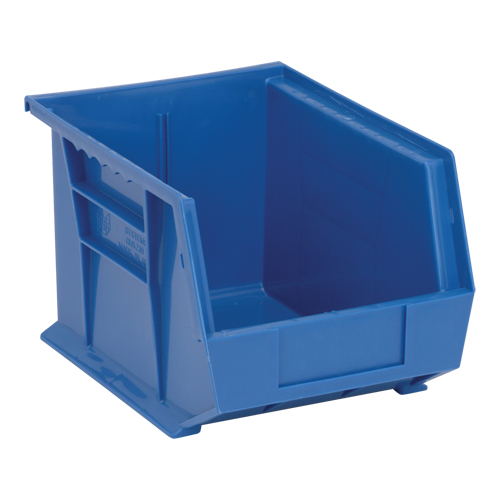 Bacs ultra empilable & suspendable, 8-1/4" la, 7" h x 10-3/4" p, Bleu Equipex