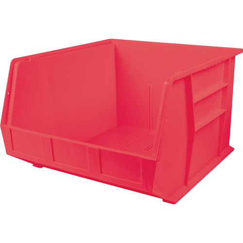 Bacs ultra empilable & suspendable, 16-1/2" la, 11" h x 18" p, Rouge Equipex