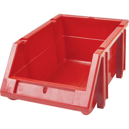 Bac empilable & &agrave; suspendre, 5-7/8" la, 4-11/16" h x 9-13/16" p, Rouge Equipex