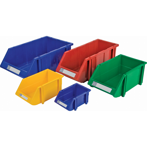 Bac empilable & &agrave; suspendre, 7-7/8" la, 7" h x 17-11/16" p, Rouge Equipex