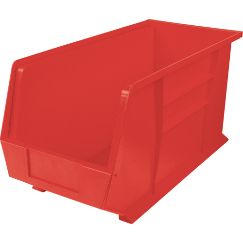Ultra Stack & Hang Bin, 8-1/4" W x 9" H x 18" D, Red Equipex