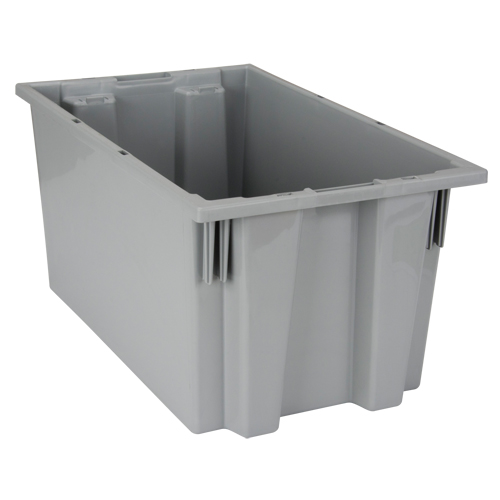 Contenants Stack & Nest, 9" x 18" x 11", Gris Equipex