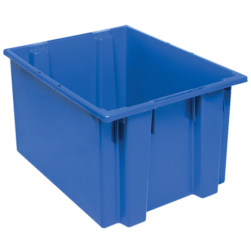 Contenants Stack & Nest, 13" x 23,5" x 19,5", Bleu Equipex