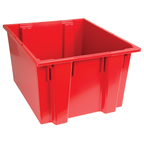 Contenants Stack & Nest, 13" x 23,5" x 19,5", Rouge Equipex