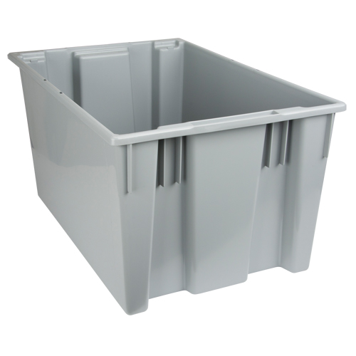 Contenants Stack & Nest, 15" x 29,5" x 19,5", Gris Equipex