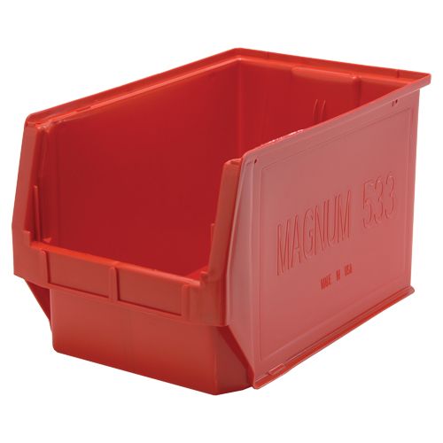 Contenants g&eacute;ants empilables, 18,375" la x 19,75" p x 11,875" h, Bleu Equipex