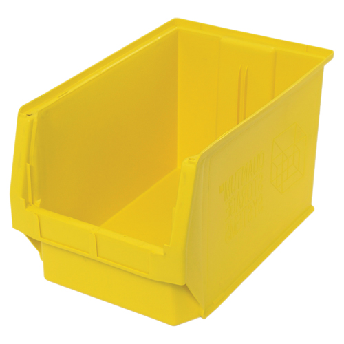 Contenants g&eacute;ants empilables, 12,375" la x 19,75" p x 11,875" h, Jaune Equipex