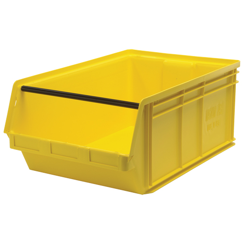 Contenants g&eacute;ants empilables, 18,375" la x 29" p x 11,875" h, Jaune Equipex
