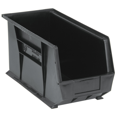 Ultra Stack & Hang Bin, 8-1/4" W x 9" H x 18" D, Black Equipex