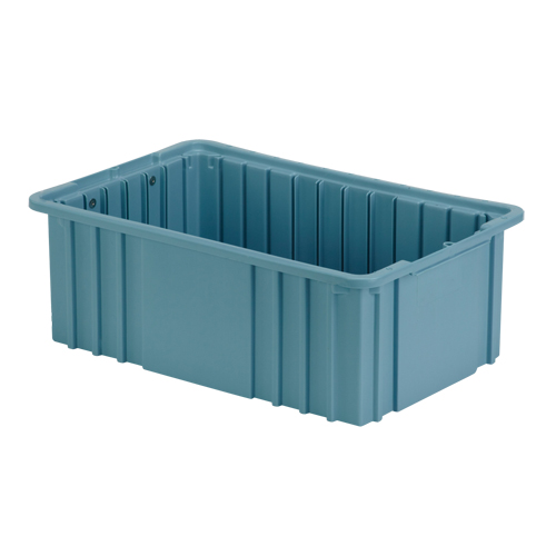 Divider Box, Polyethylene, 15.5" W x 9.9" D x 6" H, Light Blue Equipex