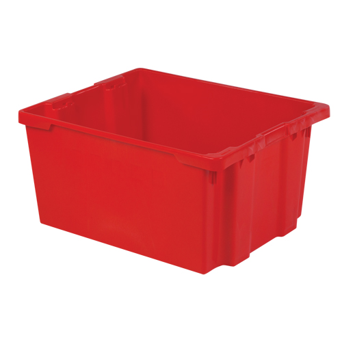 Contenants Stack-N-Nest Polylewton, 15,1" x 30,1" x 24", Rouge Equipex