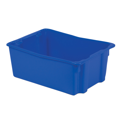 Contenants Stack-N-Nest Polylewton, 10,5" x 26,1" x 18,7", Bleu Equipex
