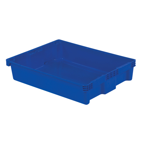 Contenants Stack-N-Nest Polylewton, 6,1" x 29,6" x 22,4", Bleu Equipex