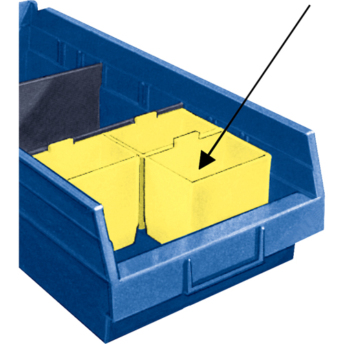 Bacs de rangement pour tablettes - Compartiments Equipex