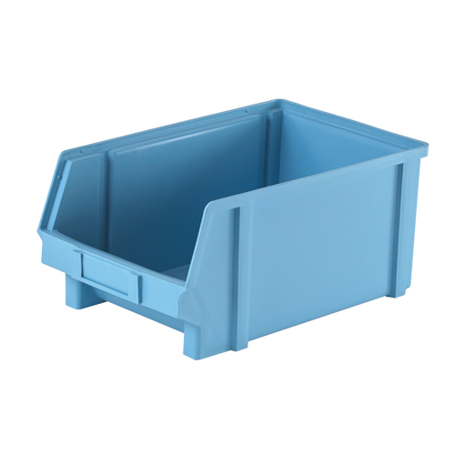 Plastibox&reg; Parts Bin, 8-1/10" W x 6" H x 12-4/5" D, Blue Equipex