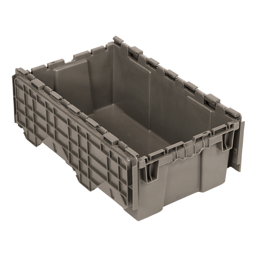 Attached-Top Distribution Container, 11-9/16" x 19-5/8' x 7-1/2", Grey Equipex