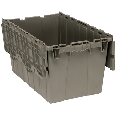 Attached-Top Distribution Container, 16-1/4" x 25-3/8" x 14-1/8", Grey Equipex