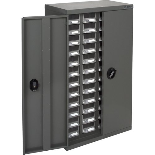 Casiers pour pi&egrave;ces KPC-400, Acier galvanis&eacute;, 48 tiroirs, 22-3/5" x 10-4/5" x 36-9/10", Gris Equipex