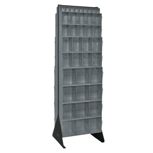 Tip-Out Bins Stand, 23-5/8" W x 16" D x 75" H, 72 Drawers Equipex