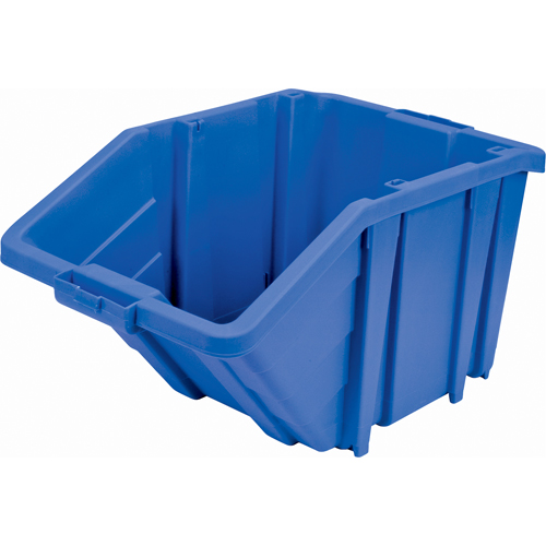 Bac g&eacute;ant en plastique, 15-1/2" la x 13" H x 25" p, Bleu, Capacit&eacute; 200 lb Equipex