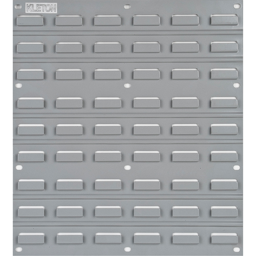Panneau perfor&eacute; en m&eacute;tal pour bacs, 16 bacs, 18" la x 1/8" p x 19" h Equipex