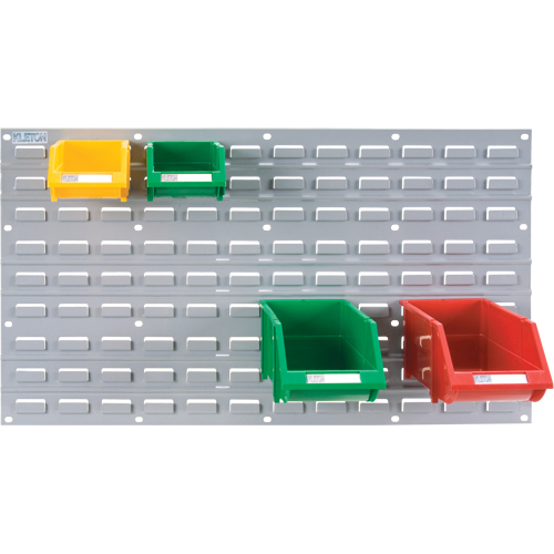 Panneau perfor&eacute; en m&eacute;tal pour bacs, 32 bacs, 36" la x 1/8" p x 19" h Equipex