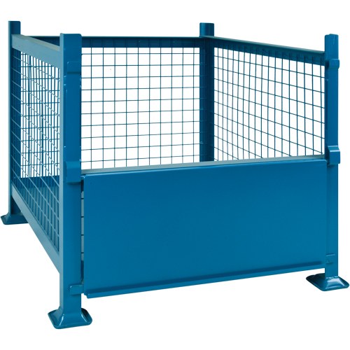 Bulk Stacking Containers, 40.5" W x 48.5" D x 30" H, 3000 lbs. Capacity Equipex
