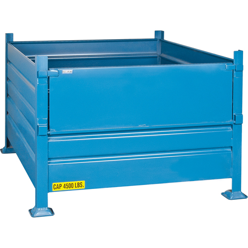 Bulk Stacking Containers, 30" H x 40.5" W x 48.5" D, 4500 lbs. Capacity Equipex